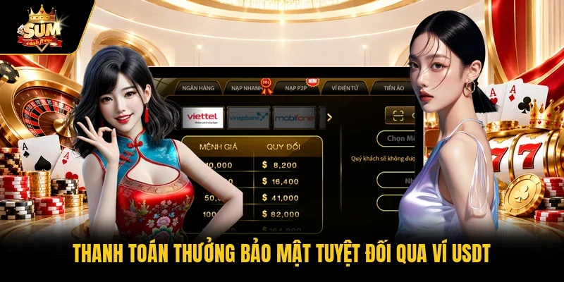 Thanh toán thưởng bảo mật tuyệt đối qua ví USDT
